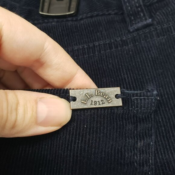 LL Bean Navy Blue Corduroy Pants Favorite Fit Womens 8 MT - Picture 6 of 12